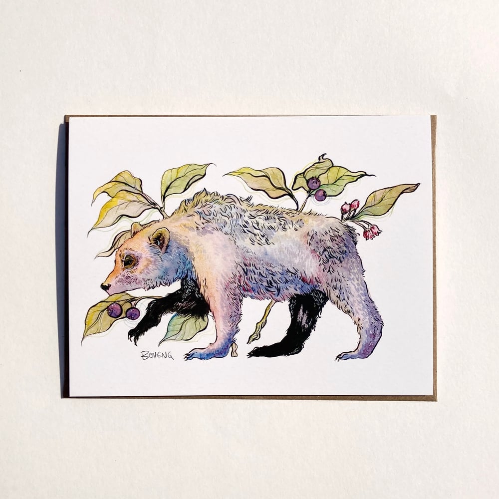 Image of Hucklebear Greeting Card