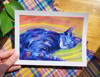 Image 2 of Portrait of a Sleeping Cat - Print