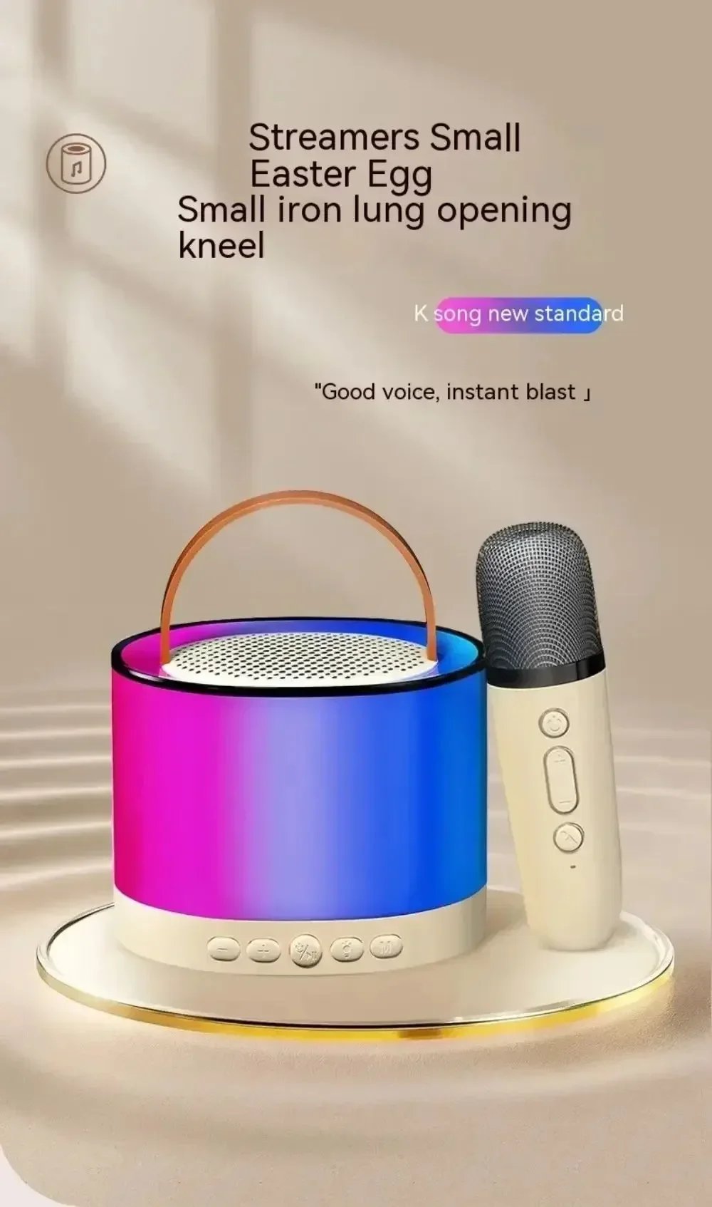 MSL Wireless Bluetooth Speaker with Microphone RGB Portable Music Player