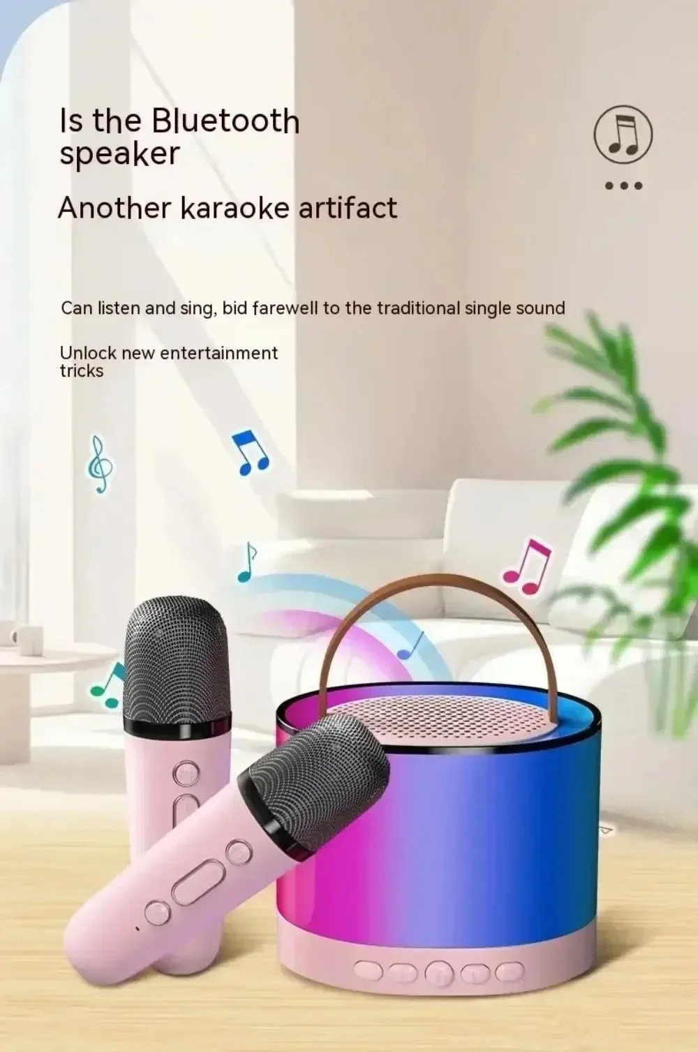 MSL Wireless Bluetooth Speaker with Microphone RGB Portable Music Player
