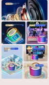 MSL Wireless Bluetooth Speaker with Microphone RGB Portable Music Player