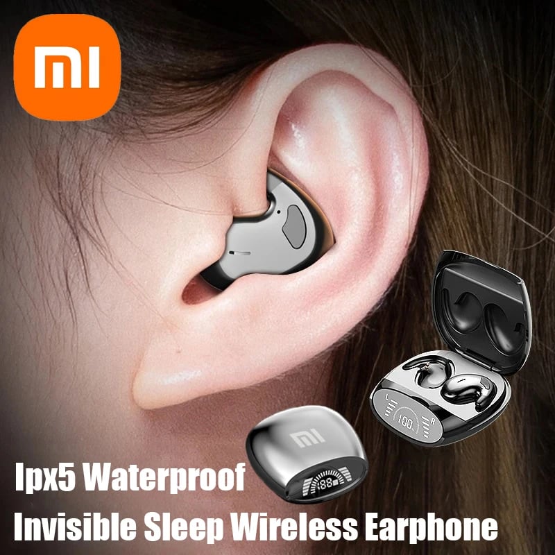MSL Invisible Bluetooth Earbuds with Mic - IPX5 Waterproof, HiFi Sound
