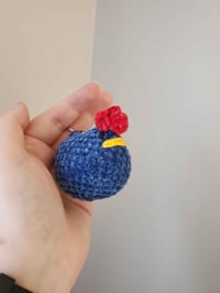 Image 2 of Amigurumi Stardew Valley Chicken Keychain