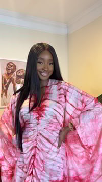 Image 2 of pink boubou maxi dress 