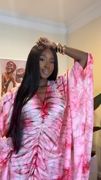 Image 4 of pink boubou maxi dress 