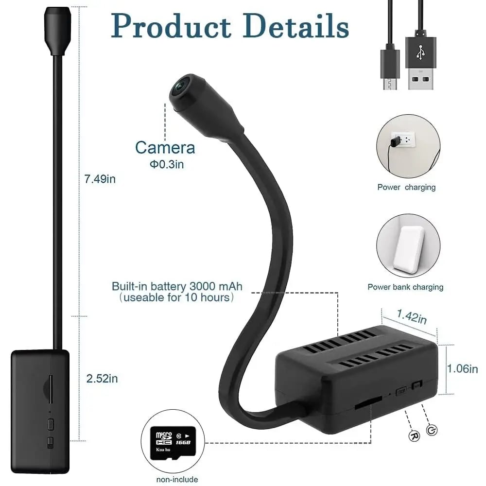 MSL 1080HD WiFi Mini Camera - Loop Recording Surveillance with Remote Monitor