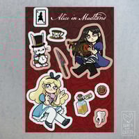 [ALICE IN WONDERLAND / ALICE MADNESS RETURNS] Vinyl Sticker sheet