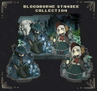 Image 1 of [☆PREORDER] Bloodborne acrylic standee [doll, hunter, background]