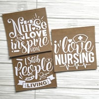 Image 2 of Vinyl Decals (Nurse, Teacher, Military)