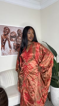 Image 1 of fiery boubou maxi dress