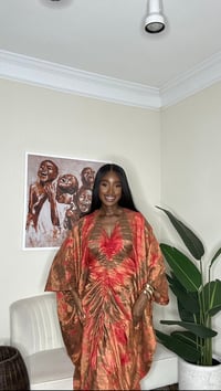 Image 2 of fiery boubou maxi dress