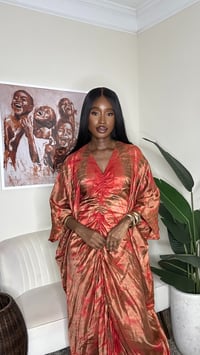 Image 3 of fiery boubou maxi dress