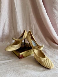 Image 3 of 1990's Emma Hopes Woven Mary Janes