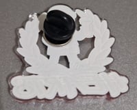 Image 2 of Hearts football Casual/Ultra Dressed in designer gear 38x38mm Pin Badge