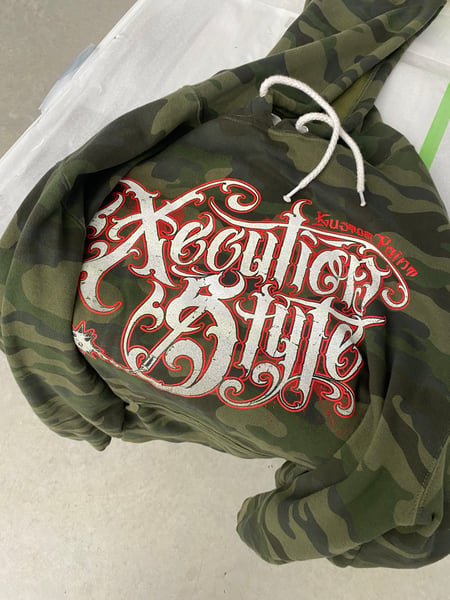 Image of XecutionStyle / Bats camo pullover Hoodie