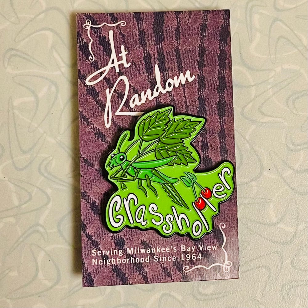 At Random Milwaukee GRASSHOPPER Ice Cream Cocktail 1.75" Enamel Pin