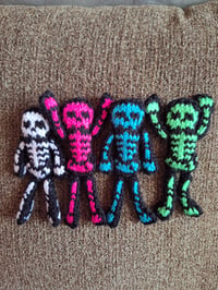 Image 2 of Mini Knitted Skeletons and Pumpkins (Set of 2 Each)