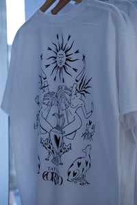 Image 4 of T-SHIRT BLANC/NOIR