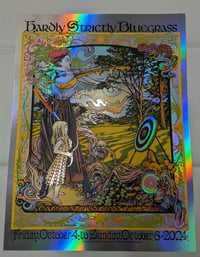 Image 3 of Hardly Strictly Bluegrass 2024 official poster (FOIL ) - artwork by Caitlin Mattisson