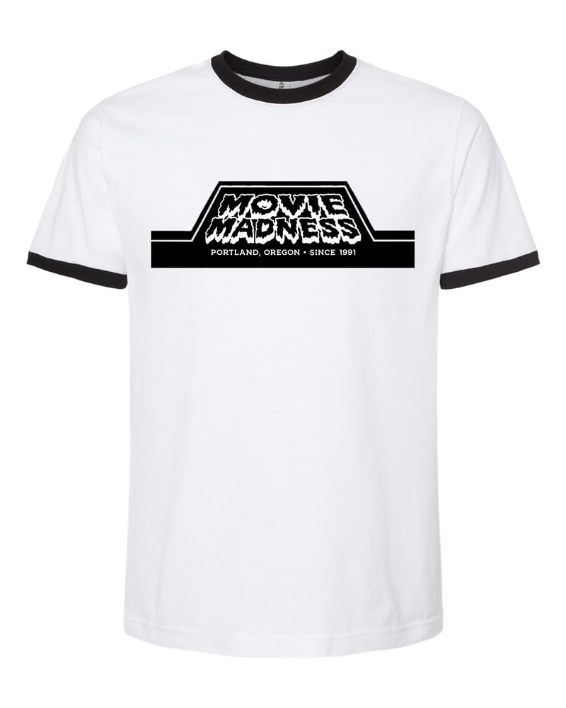 Image of Movie Madness Black Ringer Tee