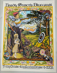 Image 2 of Hardly Strictly Bluegrass 2024 official poster - artwork by Caitlin Mattisson