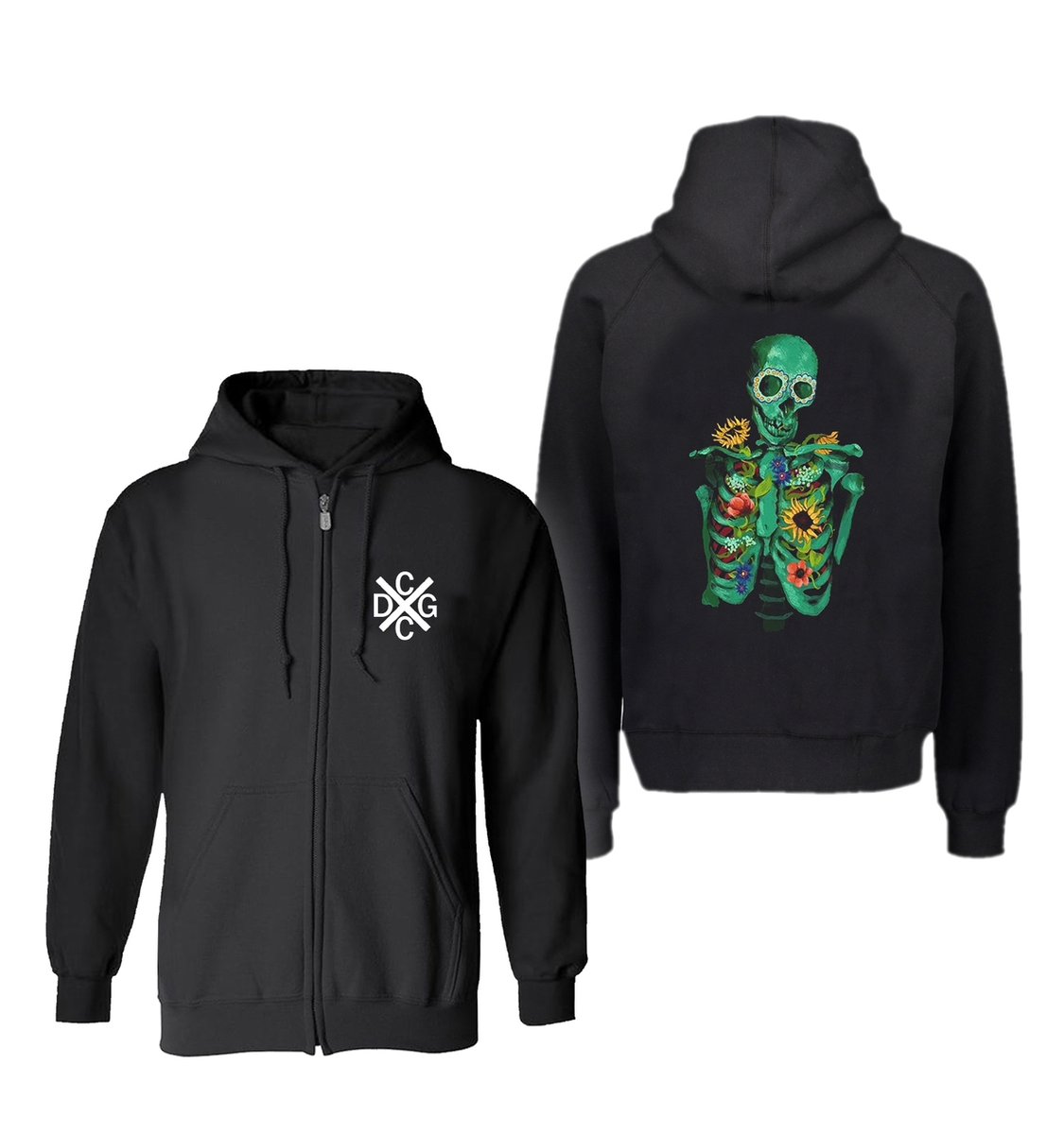 Dead Flowers Zip-Up Hoodie | cuddleXcore