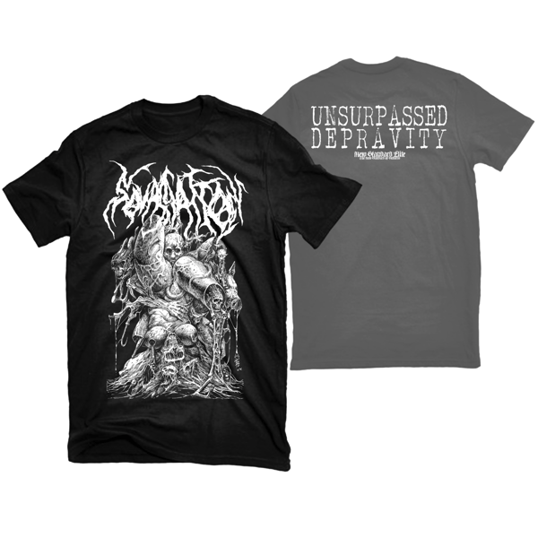 Image of SQUASSATION "UNSURPASSED DEPRAVITY" T-SHIRT