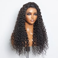 Image 1 of  13x4 Water Wave Transparent Lace Front Wig