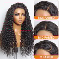 Image 3 of  13x4 Water Wave Transparent Lace Front Wig