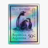 Image 3 of Estampita holográfica Malvinas Argentinas
