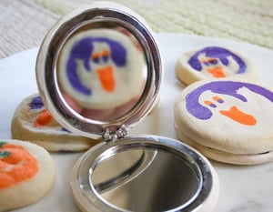 Image of Halloween cookie compact mirror ( preorders)