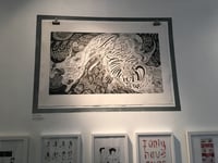 Image 4 of Woodcut Print : Woolf , 24in x 42in 