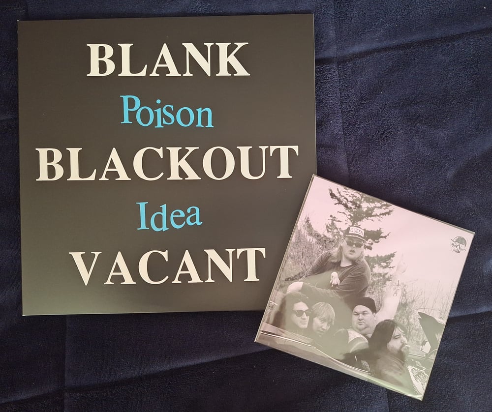 Image of BLANK BLACKOUT VACANT blue vinyl with 7 inch 