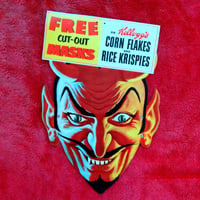 Image 4 of Demon Dan - Kelloggs Corn Flakes mask (1953) - Original Store Display Sign