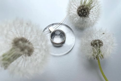 Image of "The Milky Way" silver pendant with rock crystal · CIRCUS CANDENS ·