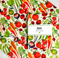Image 1 of Vegetable Medley teatowel