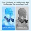 BreezeMate - Portable USB Neck Fan with 5 Speeds and Digital Display