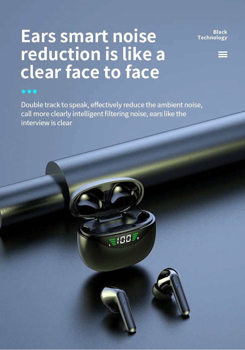 MSL Premium Wireless Earbuds with Bluetooth 5.1 Technology, 30-Hour Playtime.
