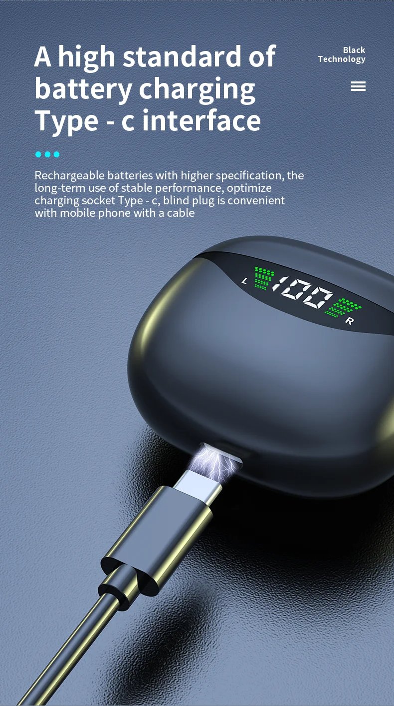MSL Premium Wireless Earbuds with Bluetooth 5.1 Technology, 30-Hour Playtime.