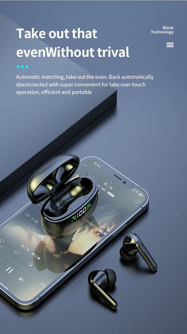 MSL Premium Wireless Earbuds with Bluetooth 5.1 Technology, 30-Hour Playtime.