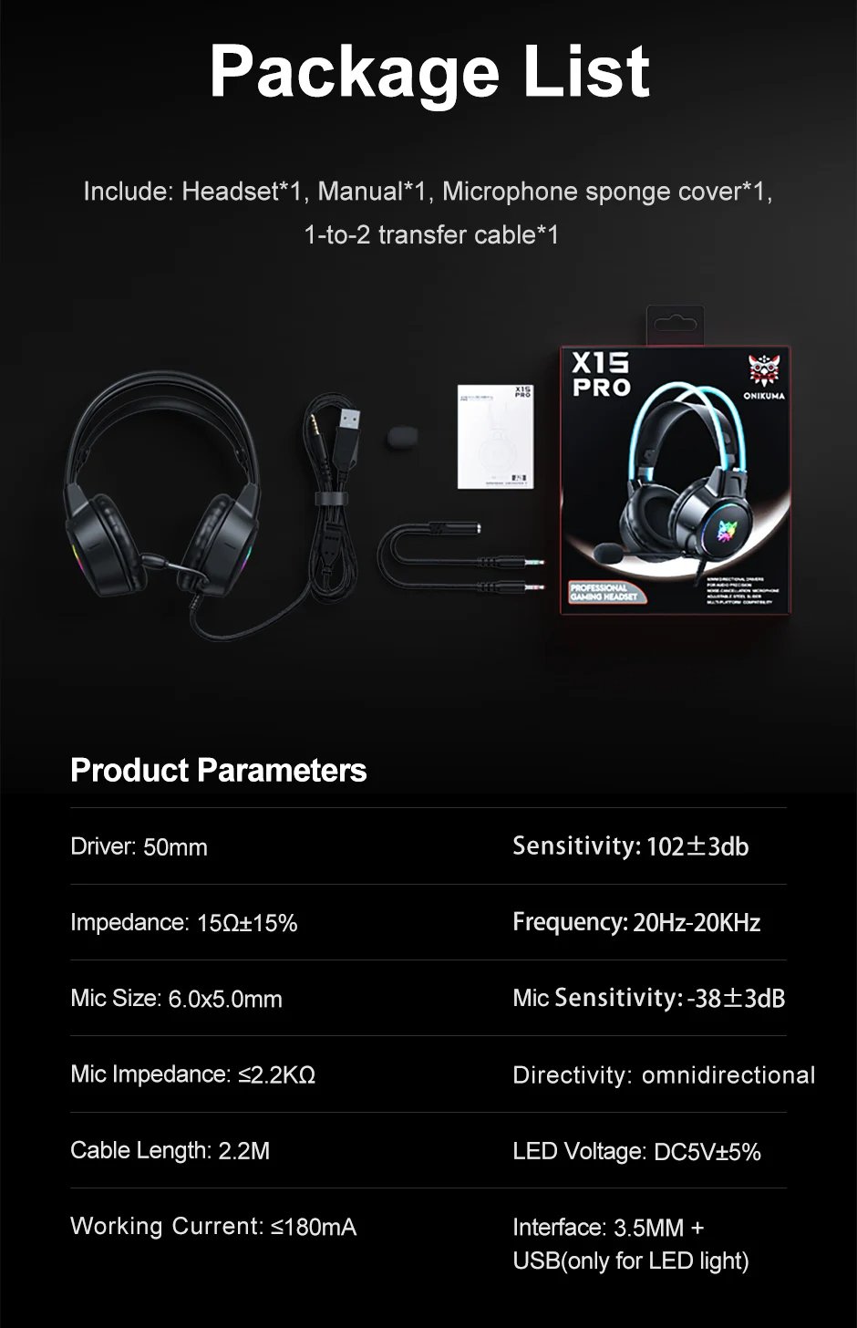 RGB Headset Gamer PC PS4 Gaming Headphones with HD Flexible Mic 3.5mm Headphone for Xbox PS5 Switch 