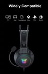 RGB Headset Gamer PC PS4 Gaming Headphones with HD Flexible Mic 3.5mm Headphone for Xbox PS5 Switch 