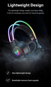RGB Headset Gamer PC PS4 Gaming Headphones with HD Flexible Mic 3.5mm Headphone for Xbox PS5 Switch 