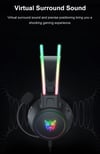 RGB Headset Gamer PC PS4 Gaming Headphones with HD Flexible Mic 3.5mm Headphone for Xbox PS5 Switch 