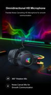 RGB Headset Gamer PC PS4 Gaming Headphones with HD Flexible Mic 3.5mm Headphone for Xbox PS5 Switch 