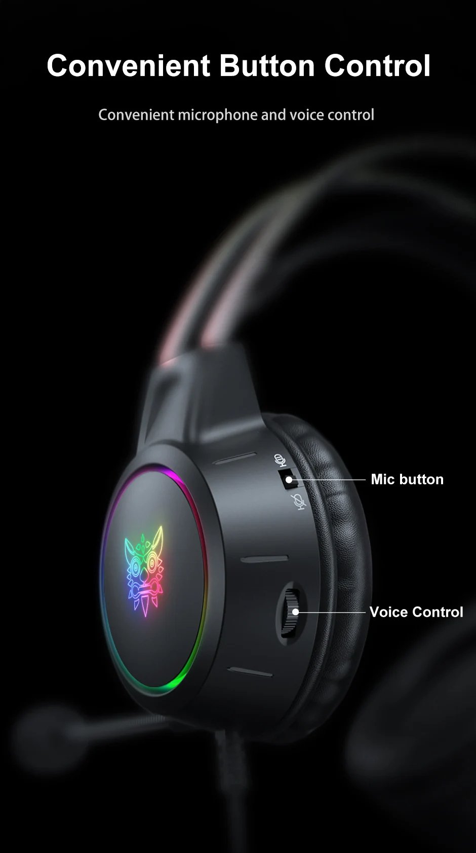 RGB Headset Gamer PC PS4 Gaming Headphones with HD Flexible Mic 3.5mm Headphone for Xbox PS5 Switch 