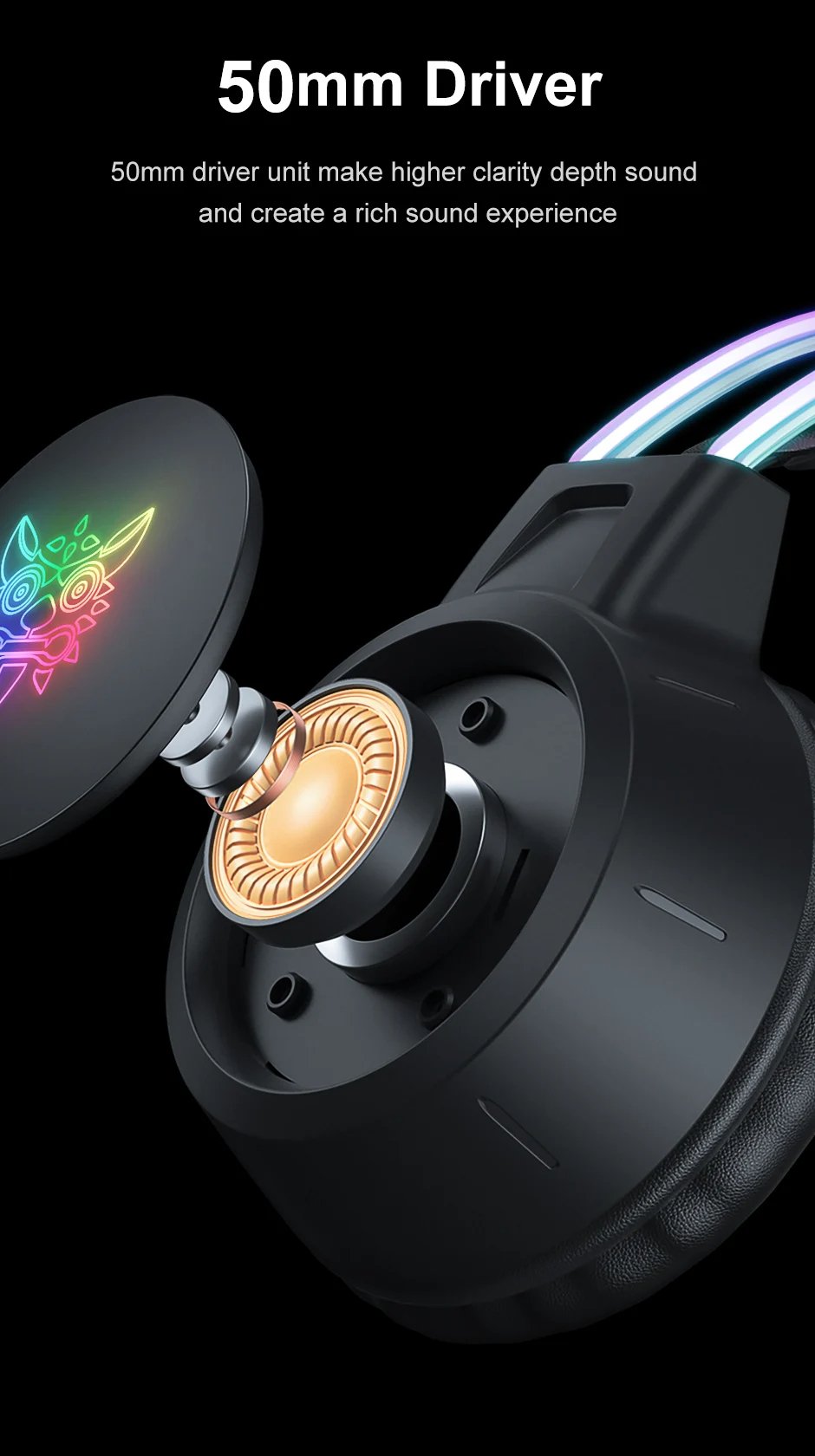 RGB Headset Gamer PC PS4 Gaming Headphones with HD Flexible Mic 3.5mm Headphone for Xbox PS5 Switch 