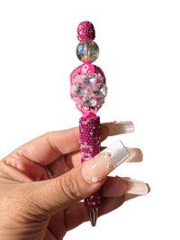 Image 3 of Pink Bling Skull Pen