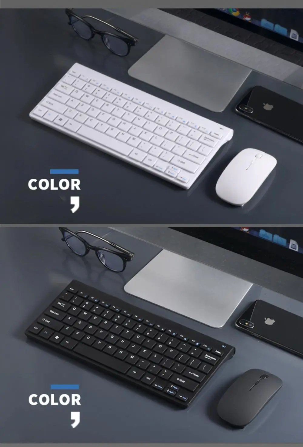 OfficeWire 78: Wireless Keyboard and Mouse Set