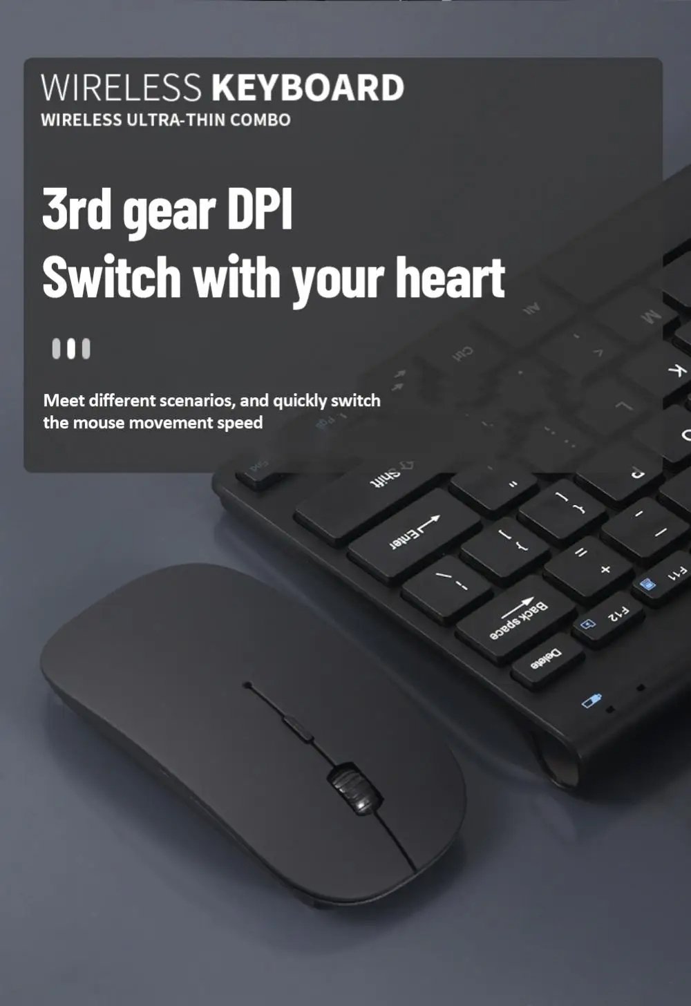 OfficeWire 78: Wireless Keyboard and Mouse Set